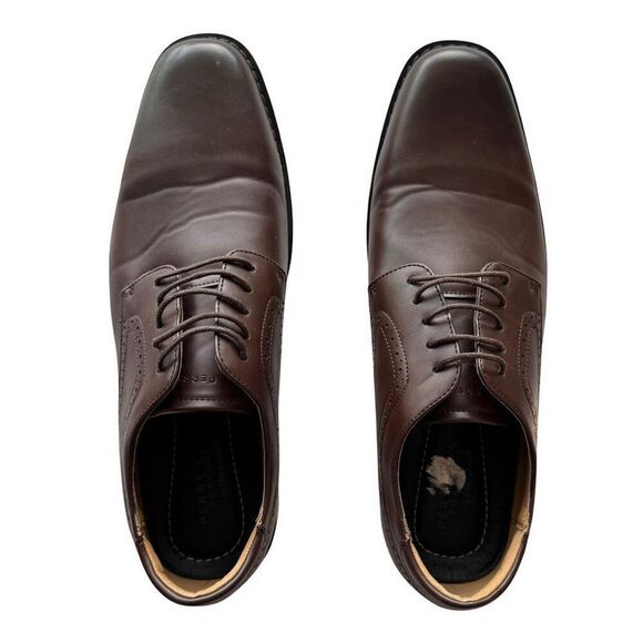 Perry Ellis Men's Brown Oxford Dress Shoes Size 11 Lace Up - Picture 4 of 9